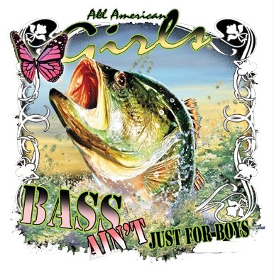 Girls bass fish