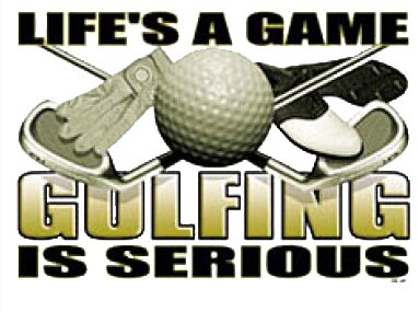 Golf is serious
