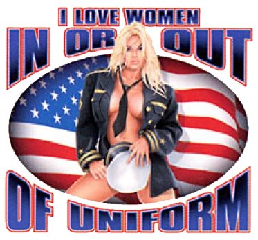 I love woman in or out of uniform