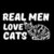 Real Men Love Cats  White 