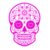 Day of the Dead Skull 1  Passion Pink 