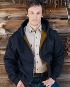 Men's Tall Crossfire Heavyweight Power Fleece Hooded Jacket with Thermal Lining