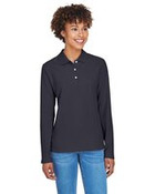 Women's Pima Piqué Long Sleeve Polo