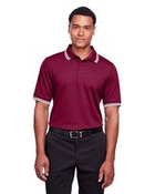 Men's CrownLux Performance® Plaited Tipped Polo