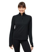 Women's Fairway Marbled Jersey Quarter-Zip Pullover