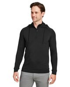 Unisex Vandyke Quarter-Zip Hooded Pullover
