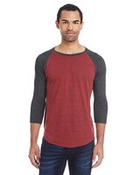 Unisex Triblend Three-Quarter Sleeve Raglan T-Shirt