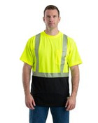 Men's Hi-Vis Class 2 Color Blocked Pocket T-Shirt