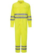 Men's Hi-Vis Deluxe Coverall with Reflective Trim - CoolTouch® 2 - 7 oz.