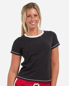 Women's Contrast Stitch Baby Tee
