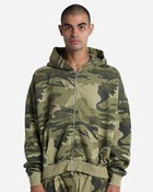 Unisex Garment-Dyed Cropped Full-Zip Hooded Sweatshirt