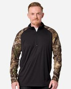 Unisex Realtree® Performance Colorblocked Quarter-Zip Pullover
