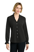 Women's Long Sleeve Ruffle Collar Blouse