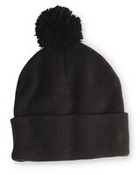 12" Pom-Pom Cuffed Beanie