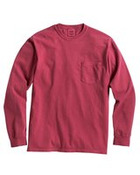 Unisex Garment-Dyed Heavyweight Long Sleeve Pocket T-Shirt