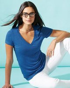 Women’s Triblend Deep V-Neck T-Shirt