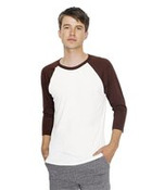 Unisex USA-Made 50/50 Poly/Cotton Raglan Three-Quarter Sleeve Tee