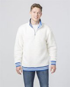 Unisex Varsity Sherpa Quarter-Zip Pullover