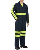 Men's Tall Enhanced Visibility Action Back Coverall