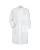 Unisex Butcher Coat with Exterior Chest Pocket