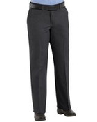 Women's Extended Sizes Plain Front Cotton Pants