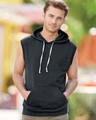 Men's Triblend Sleeveless Hooded Sweatshirt