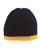 Two-Tone Knit Beanie