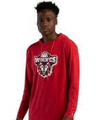 Men's Tri-Blend Surplice Hooded Long Sleeve T-Shirt