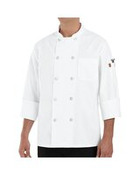 Ten Pearl Button Chef Coat
