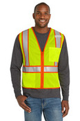 Ansi 107 Class 2 Mesh Zippered Two Tone Vest