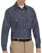Men's Tall Deluxe Denim Long Sleeve Shirt
