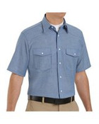 Men's Tall Deluxe Western Style Short Sleeve Shirt