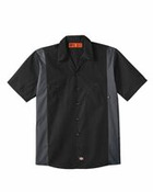 Men's Industrial Colorblocked Short Sleeve Shirt