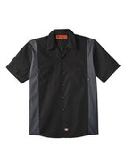 Men's Tall Industrial Colorblocked Short Sleeve Shirt