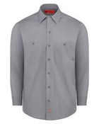 Men's Tall Industrial Long Sleeve Work Shirt