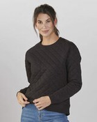 Women's Quilted Crewneck Pullover