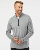 Men's Ultimate365 Heather Block Print Quarter-Zip Pullover