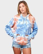 Men's Tie-Dyed Fleece Hooded Sweatshirt