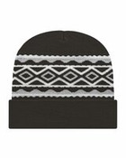 USA- Made Diamond Cuffed Beanie