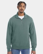Unisex Garment-Dyed Quarter-Zip Sweatshirt