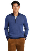 Washable Merino Birdseye 1/4 Zip Sweater