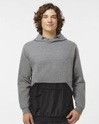 Unisex Mixed Media Hooded Sweatshirt