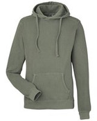 Unisex Pigment-Dyed Fleece Hooded Sweatshirt