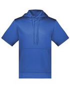 Unisex Fleece Short Sleeve Hooded Pullover