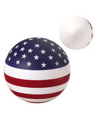 Stars and Stripes Patriotic Round Stress Ball