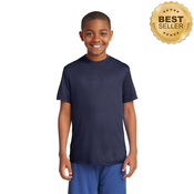 Youth Poly T-Shirt (White)