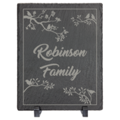 10" x 8" Rectangle Slate Decor with Plastic Feet