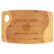 17 3/4" x 11 3/4" Bamboo Two Tone Cutting Board with Handle