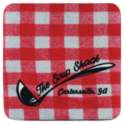 4"x4" Square Neoprene Coaster 6 Piece Set